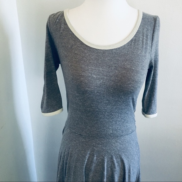 LuLaRoe Heather Gray Nicole Dress Extra Small XS - Picture 2 of 8